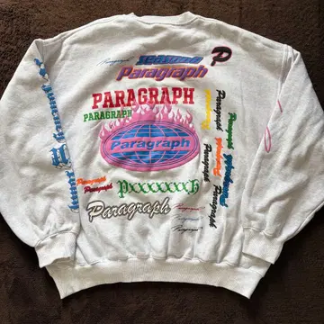 새상품급 PARAGRAPH 패러그래프 그래피티 크루넥 맨투맨 F