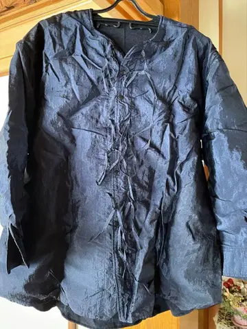 긴팔 셔츠 오버 블라우스