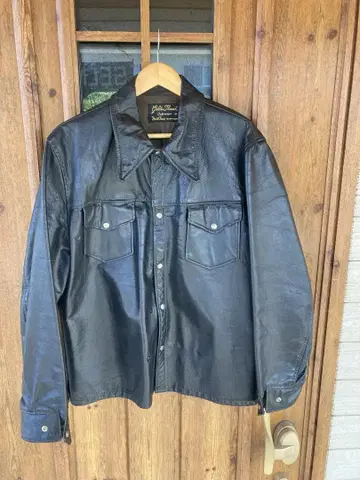 Golden Thread Brill Bros 가죽 자켓