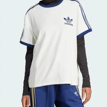 adidas 쓰리스트라이프T셔츠 L