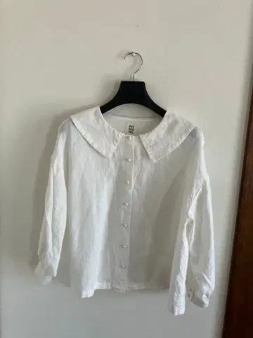 pot and tea 포트앤티 빅 칼라 블라우스 ( 화이트 )