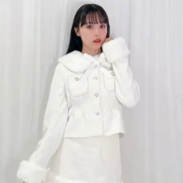 Honey Cinnamon 트위드 자켓