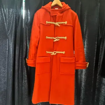 SEA 오렌지 더플 코트 후드 부착