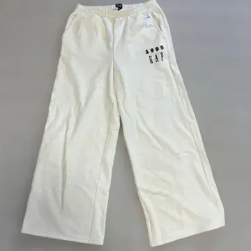 GAP 스웨트 팬츠 S 사이즈 화이트 30주년 기념