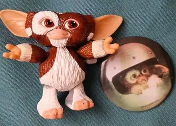 그렘린 기즈모 걷는 춤추는 피규어와 캔뱃지 세트 희귀 레어