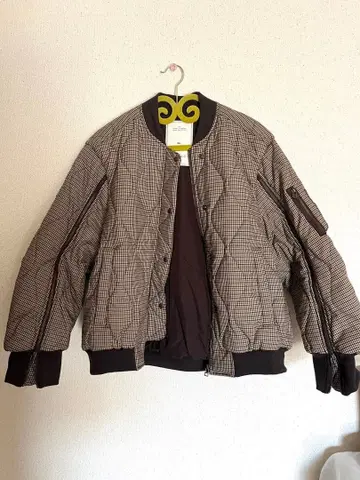 GU rokh 미사용 새상품 체크 무늬 퀼팅 자켓 L