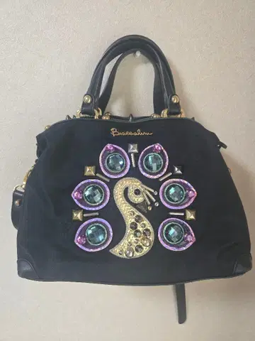 브라차리니 비쥬 장식 공작 디자인 숄더백