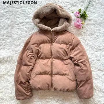 마제스틱 레곤 후드 퍼 에코 다운 자켓 [ M ] 베이지 아우터