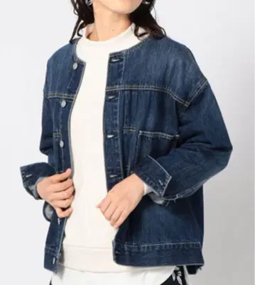 Grand PARK 노카라 내추럴 데님 자켓