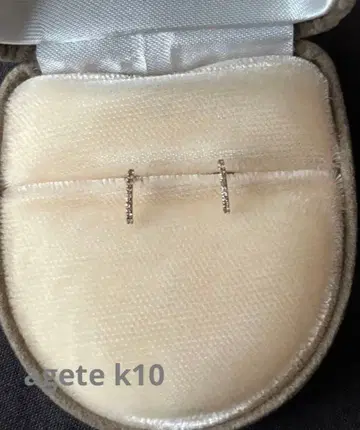agete k10 귀걸이