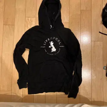 리버풀 블랙 후드티 M