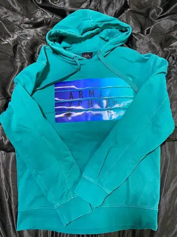Armani Exchange 터콰이즈 후드티 S