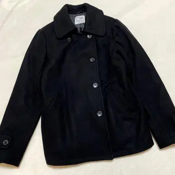 [새상품급] URBAN RESEARCH DOORS 블랙 울 피코트