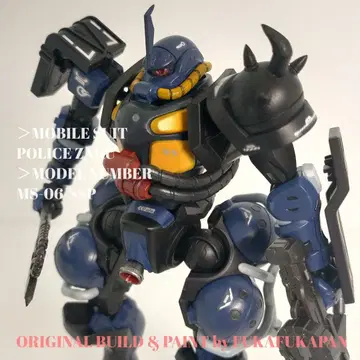 HG GQuuuuuuX 군경 자쿠 전체 페인팅 완성품 일부 개조