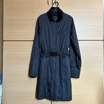 Y-3 블랙 롱 코트 허리 벨트 포함