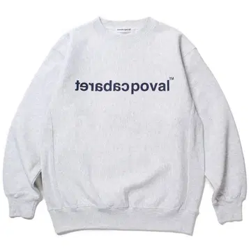 cabaretpoval 로고 맨투맨 그레이