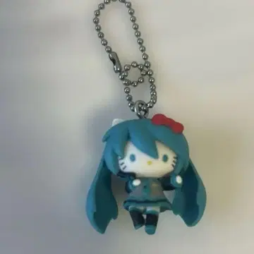 하츠네 미쿠 x 헬로키티 볼체인 키링