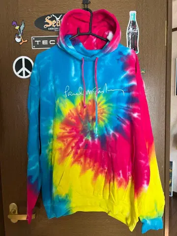 폴 매카트니 타이 다이 후드티 2018