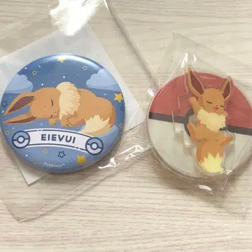 포켓몬 슬립 포케슬리 시부야 아크릴 스탠드 아크스타 캔뱃지 이브이