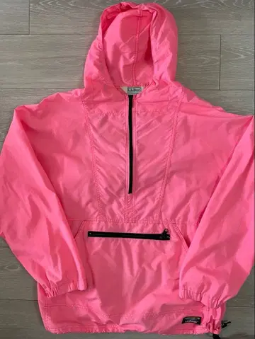 L.L.Bean 핑크 아노락 자켓 L 사이즈 USA 제조