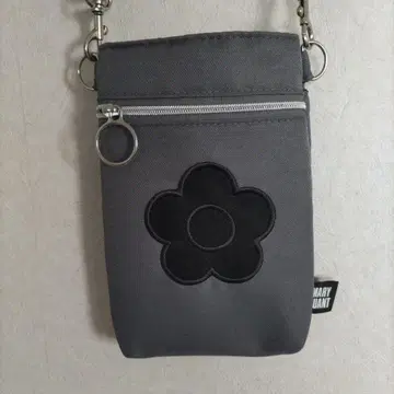 MARY QUANT 스마트폰 숄더백 그레이