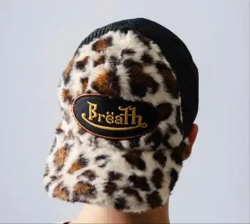 BREATH FAUX LEOPARD FUR CAP BROWN 블레스