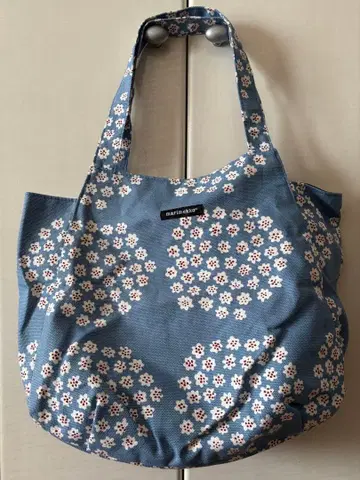 미사용 marimekko 마리메꼬 푸케티 스카이블루 토트백