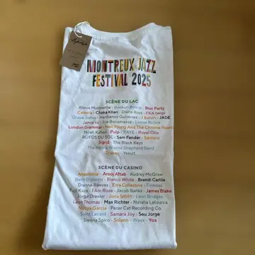 후지이 카제 MONTREUX JAZZ FESTIVAL 2025 티셔츠