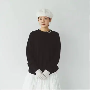 [ 오늘은 무슨 색? 어떤 사이즈? ] 울 캐시미어 베이직 니트/블랙