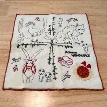 지브리 모노노케 히메 시시신의 숲 타월 손수건 스튜디오 지브리