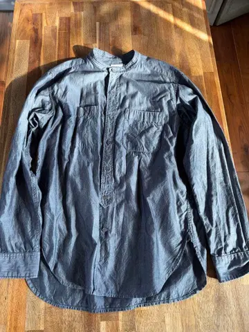 Engineered Garments 다크 그레이 버튼업 셔츠 긴팔