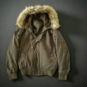 y2k N-2B fur flight jacket fairy grunge