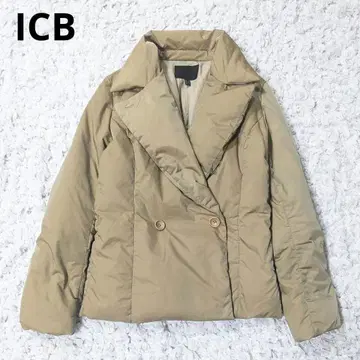 새상품급! ICB 아이씨비 다운 코트 자켓 P코트 숏 베이지
