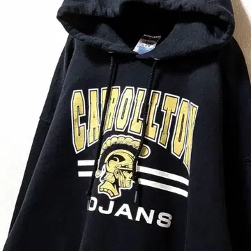 저지스 캐롤턴 트로잔스 후드 맨투맨 블랙 XL 구제 의류