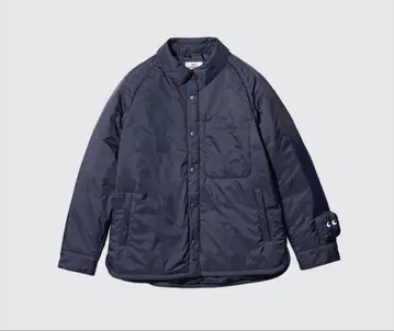 유니클로 안야 힌드마치 퍼프 테크 셔츠 자켓 네이비 M