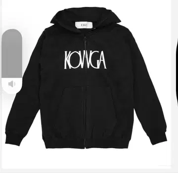 KOWGA OG 로고 집 후디 블랙 M 사이즈