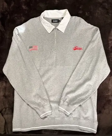 XLARGE 그레이 피케 셔츠 XL