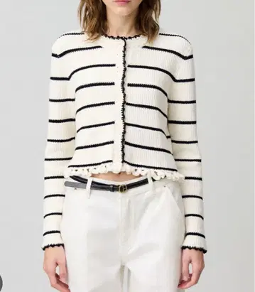 CLAUDIE PIERLOT 스트라이프 가디건