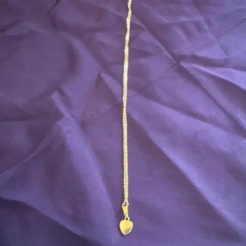 하트형 펜던트 목걸이 골드/블랙