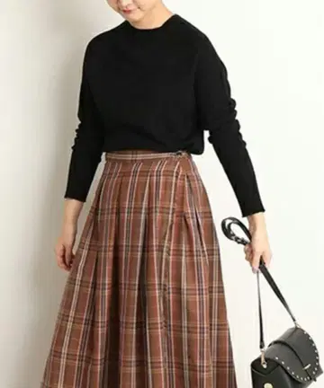 미사용 슬로브 이에나 워셔블 울 리브 니트