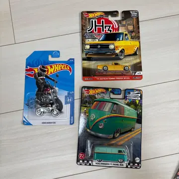 핫휠 3대 세트 미니카