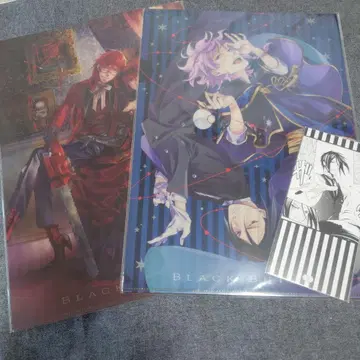 블랙 집사 클리어 파일 책갈피