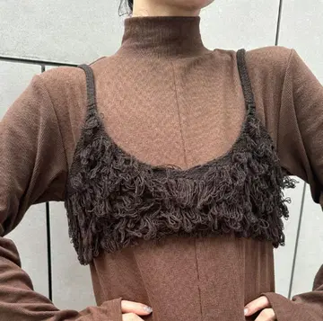 select MOCA by son 새상품 프린지 니트 뷔스티에