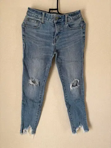 moussy 스키니 데님 데미지