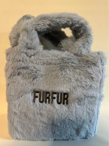 FURFUR 퍼 토트백 그레이