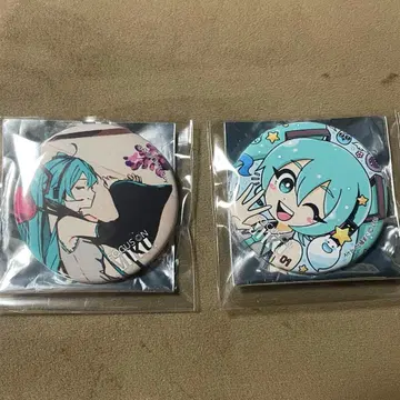 하츠네 미쿠 FOCUS ON MIKU 미츠벌 캔뱃지 2개