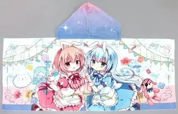 C90 아즈미 카즈키 주문은 토끼입니까? 치노 & 코코아 후드 부착 타월