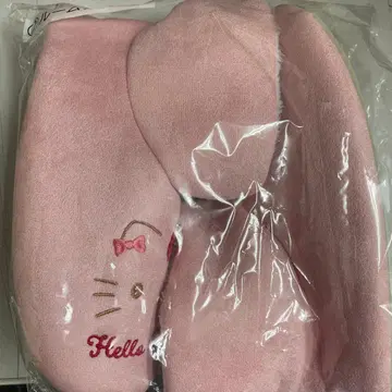 헬로키티 복권 플리스 슬리퍼 핑크