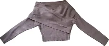 SNIDEL 오프숄더 크롭 니트