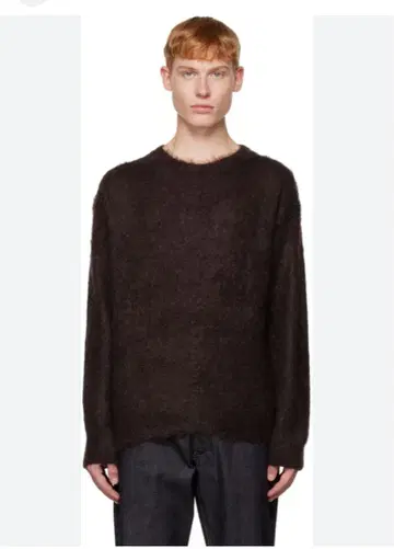 AURALEE 브라운 니트 스웨터 사이즈 3